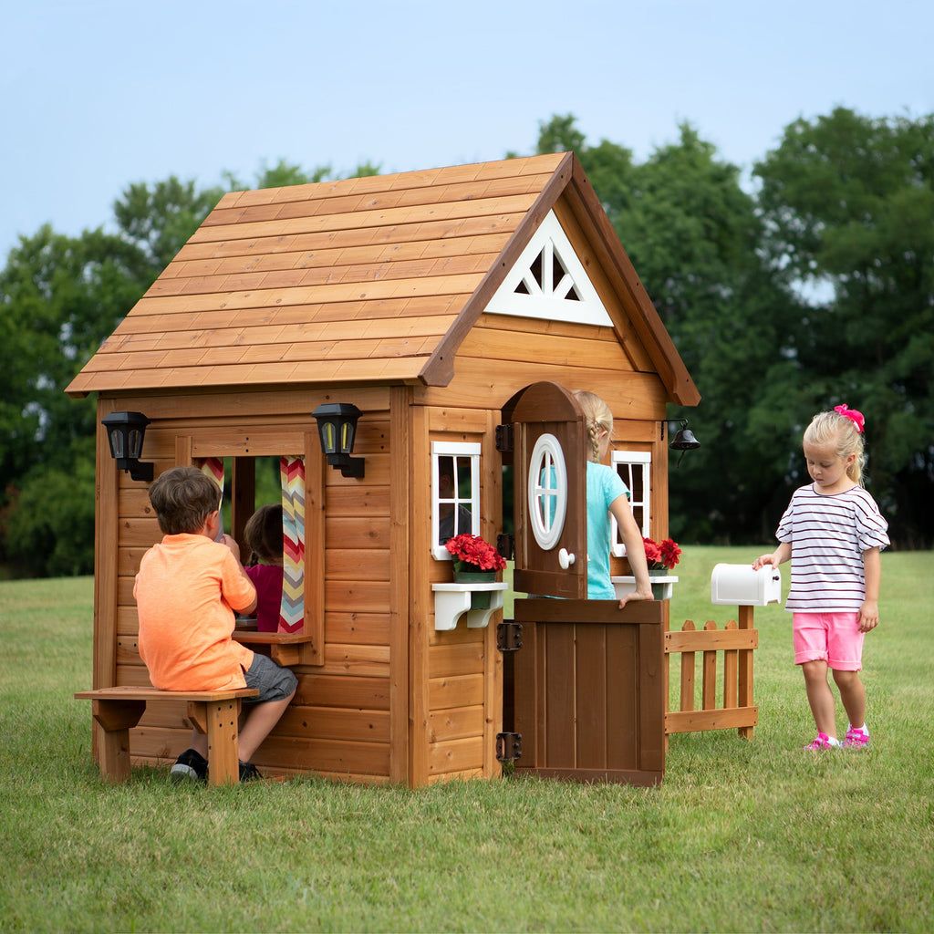 Aspen Cedar Wooden Playhouse