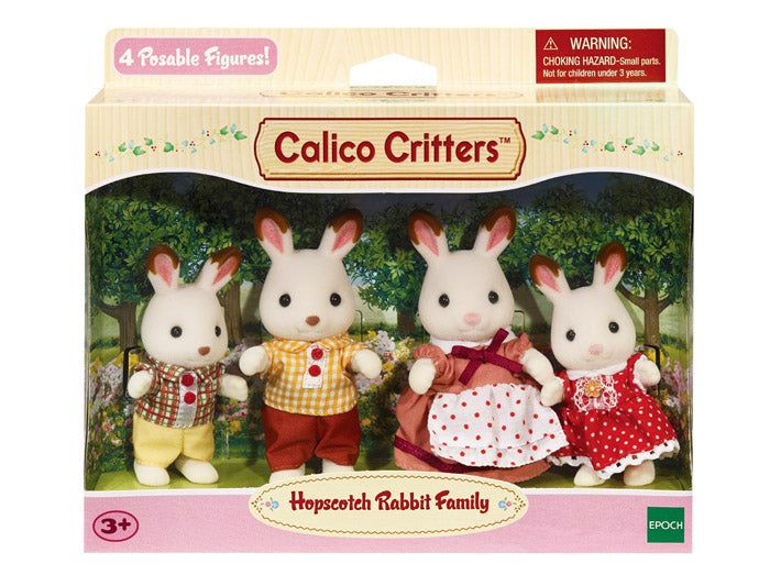 Calico Critters Hopscotch Rabbit Family