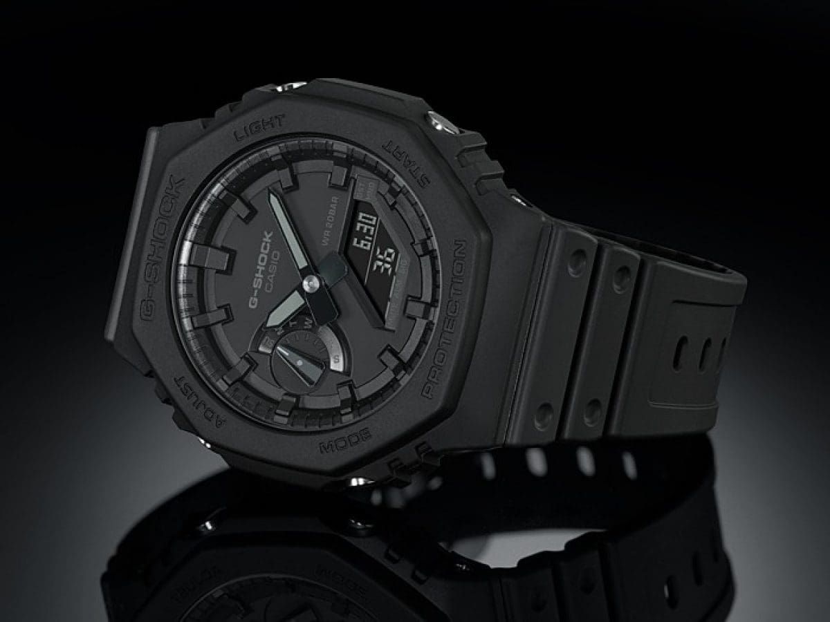 GA2100-1A1 | Monochrome Black Analog-Digital Watch | Casio G-SHOCK