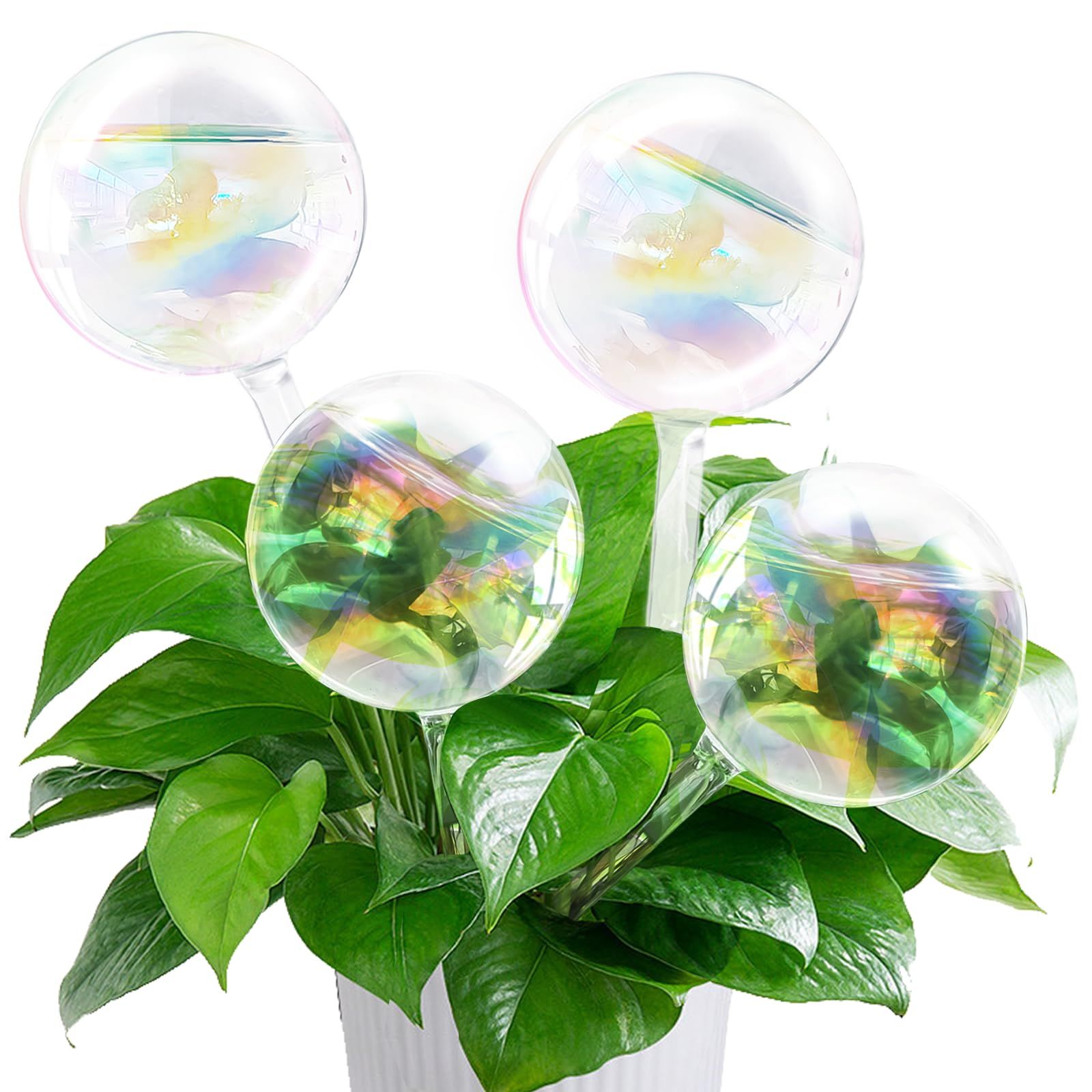 Amazon.com: Pynqdfu 4 Pcs Large Plant Watering Globes,Self Watering Planter  Insert Plant Accessories,Rainbow Gradient Glass Watering Devices for  Vacation,Travel,Indoor,Outdoor,Home,Garden,10.6" L×3.15" D : Patio, Lawn &  Garden
