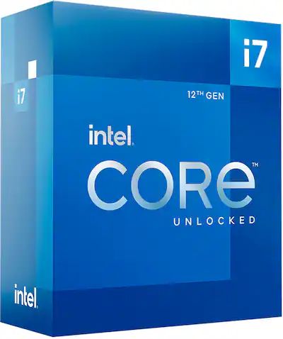 Intel - Core i7-12700K Desktop Processor 12 (8P+4E) Cores up to 5.0 GHz  Unlocked LGA1700 600 Series Chipset 125W - Grey/Black/Gold