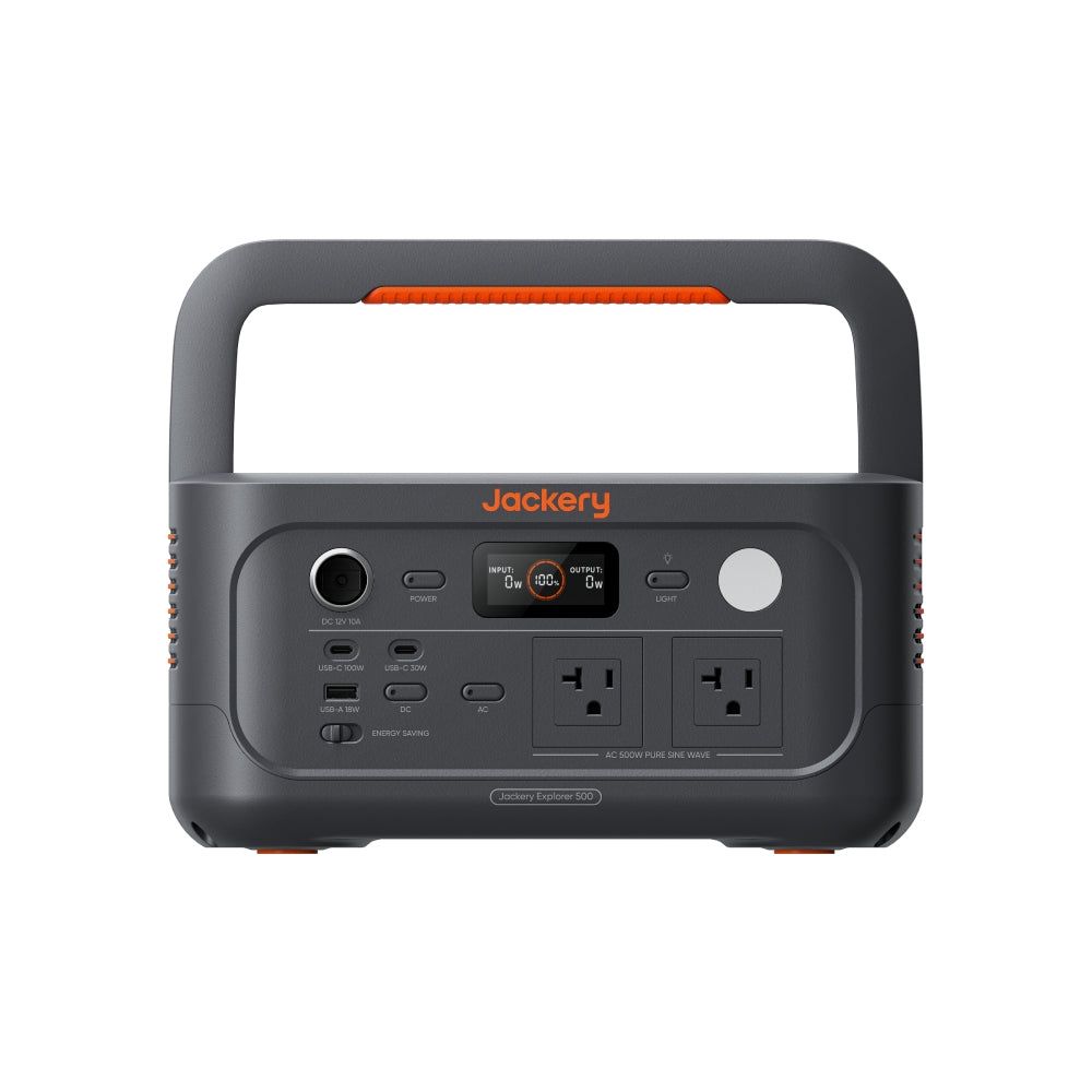 Jackery Explorer 500 v2 Portable Power Station - 512Wh Capacity | 500W AC/1000W Peak