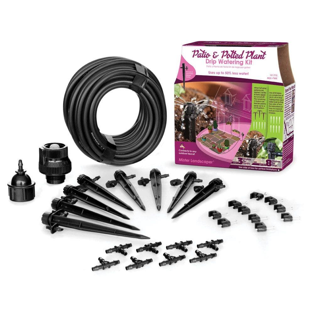 Jardineer Automatic Drip Irrigation Kit with Plant Stakes