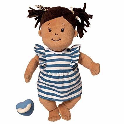 Manhattan Toy Company Baby Stella Beige Doll with Brown Hair