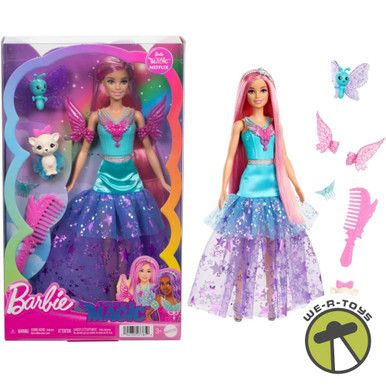Barbie A Touch of Magic Malibu Doll with 2 Fantasy Pets Mattel JCW48