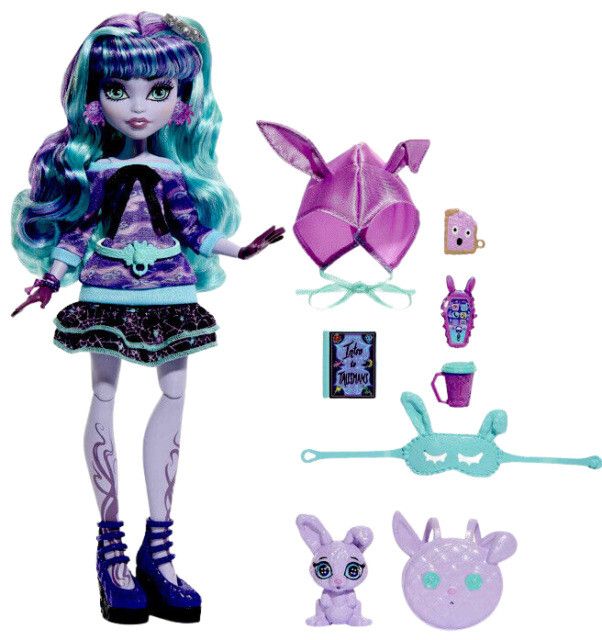 Monster High Creepover Party TWYLA Doll Pet Dustin Accessories 2022 Gen3 G3  194735117673| eBay