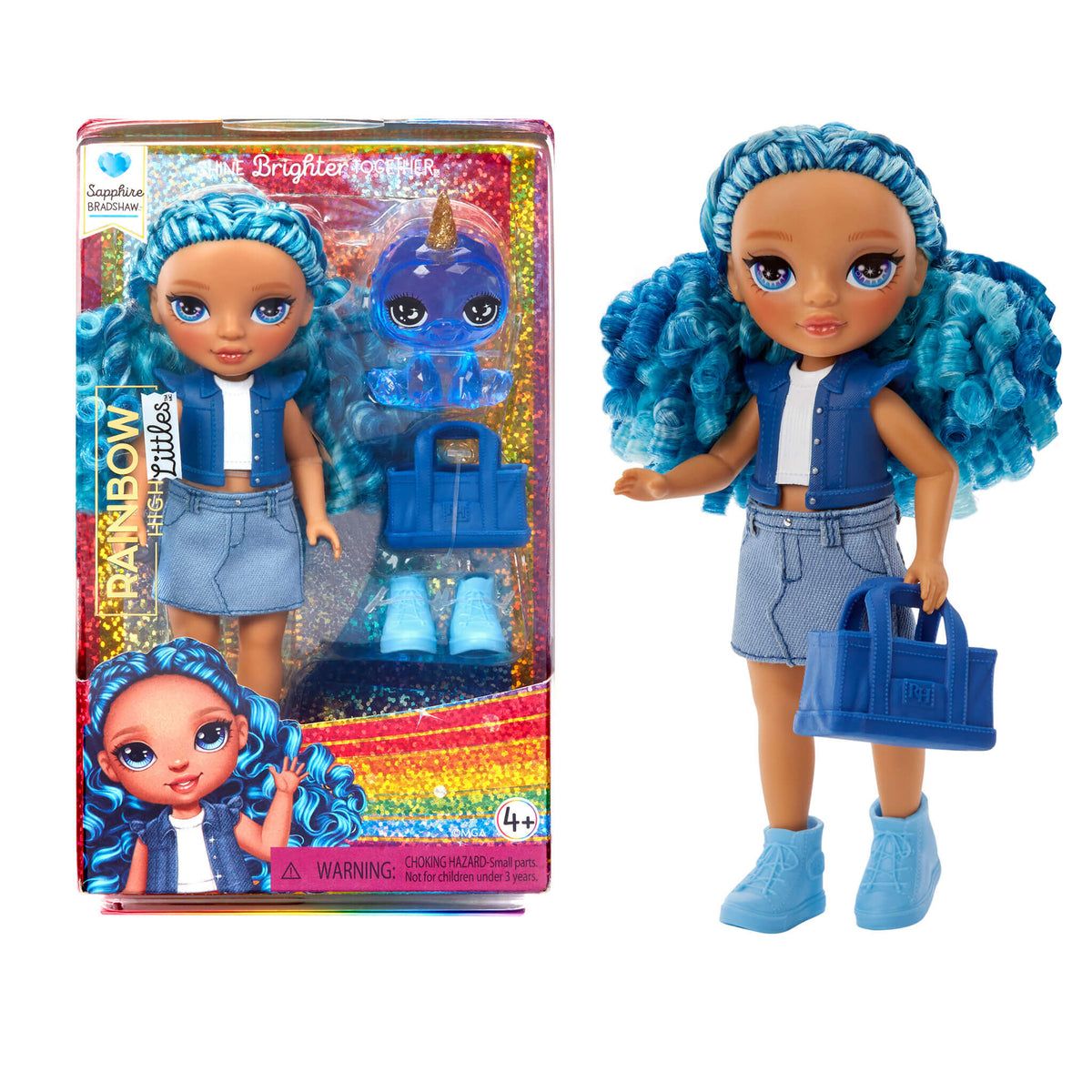 Rainbow High Littles Sapphire Bradshaw, Blue, 5.5