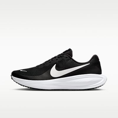 Nike Revolution 8 Men's Road Running Shoes - Black/Black/White - Size 15