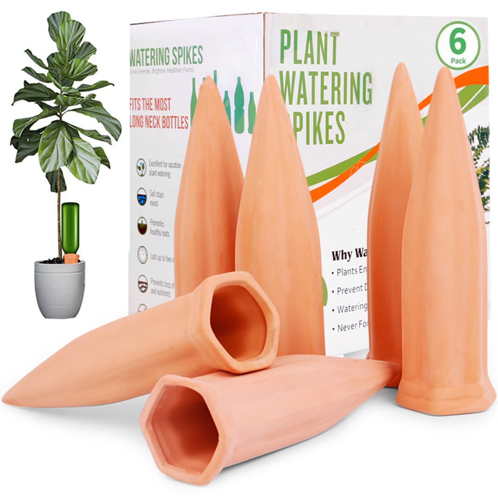 Remiawy Terracotta Watering Spikes