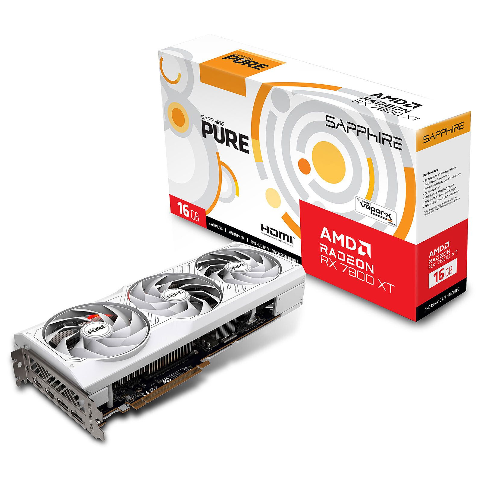 PURE AMD Radeon RX 7800 XT 16GB GDDR6