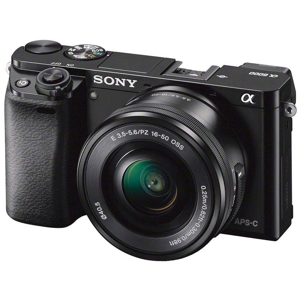 Amazon.com : Sony Alpha a6000 Mirrorless Digital Camera 24.3MP SLR Camera  with 3.0-Inch LCD (Black) w/16-50mm Power Zoom Lens : Electronics