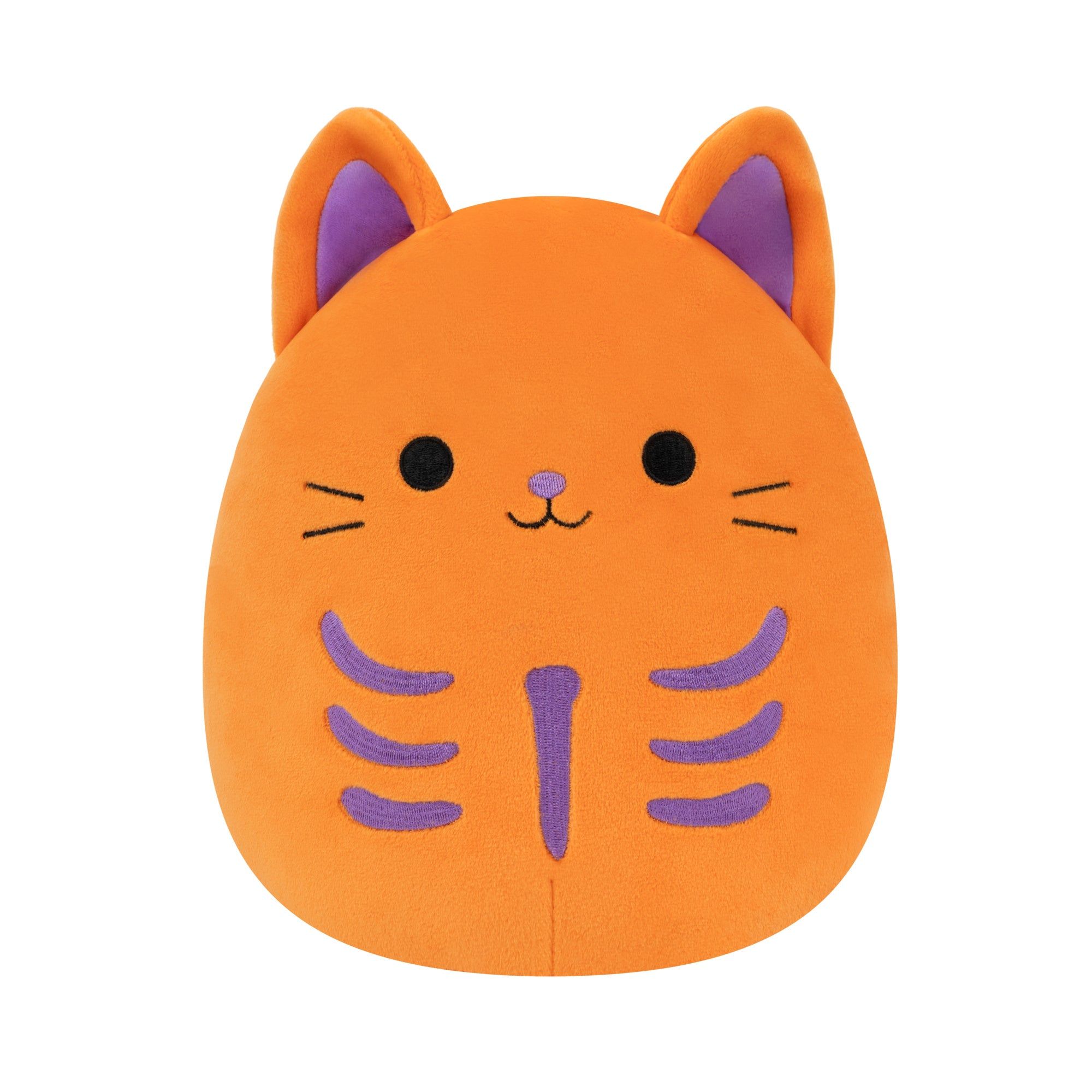 Squishmallows Rigatoni the Orange and Purple Skeleton Cat