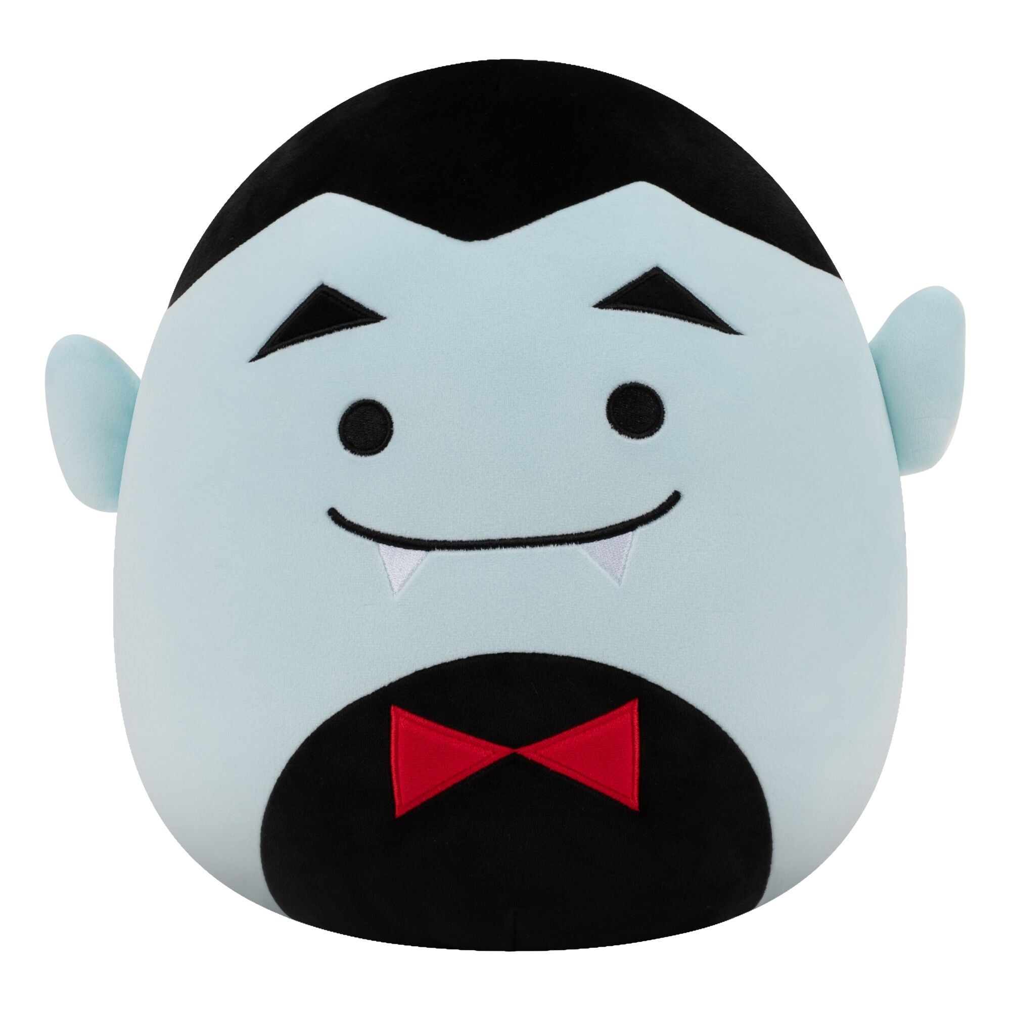 Squishmallows Drake the Blue Vampire Bat with Red Bow Tie