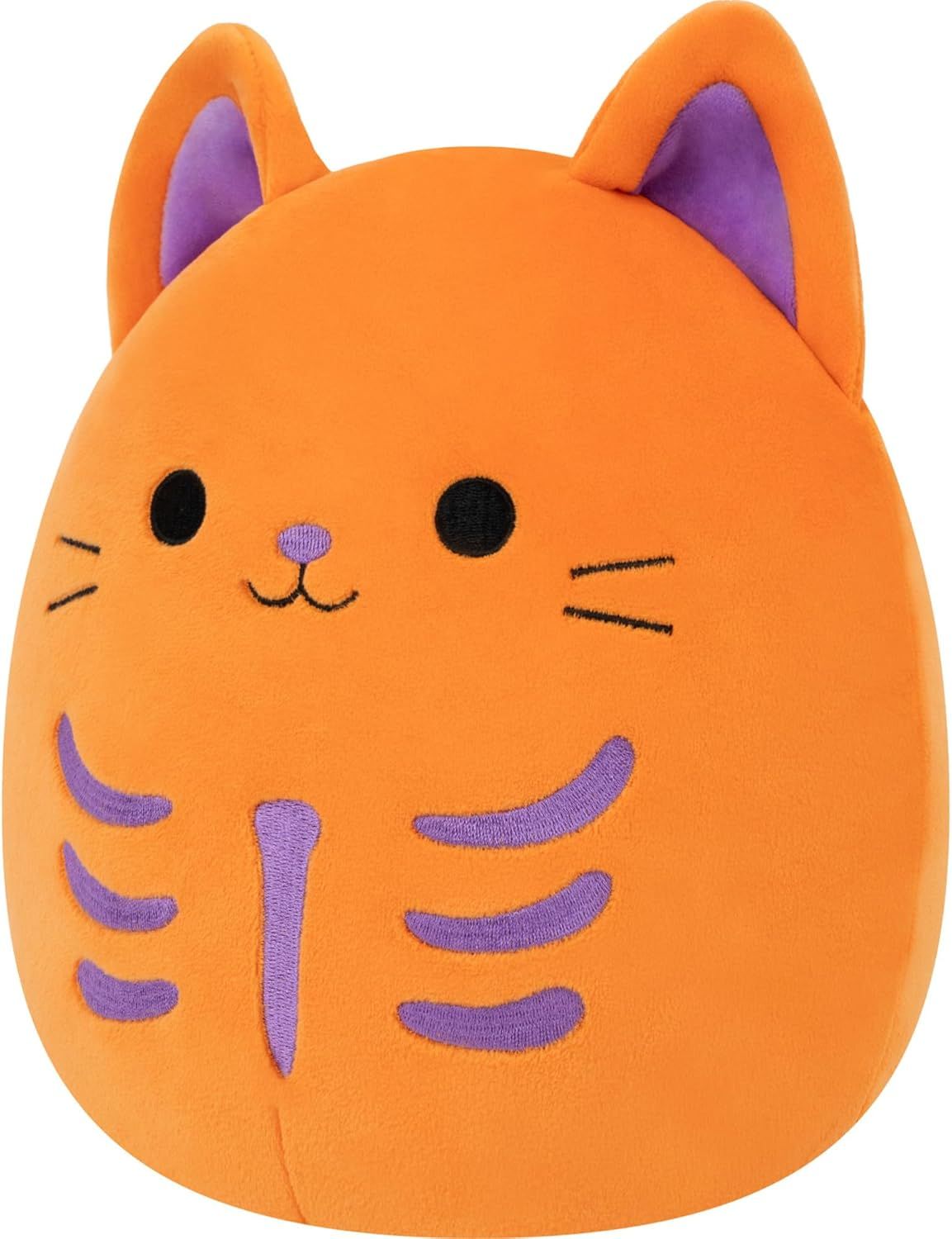 Squishmallows Rigatoni the Orange and Purple Skeleton Cat