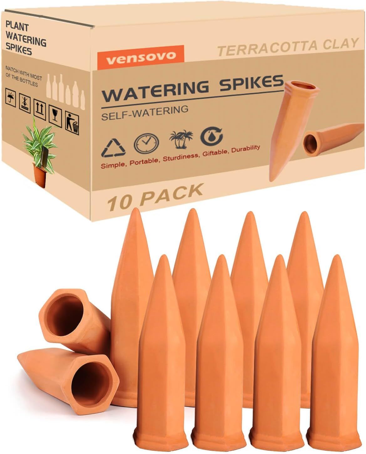 Vensovo Terracotta Watering Spikes